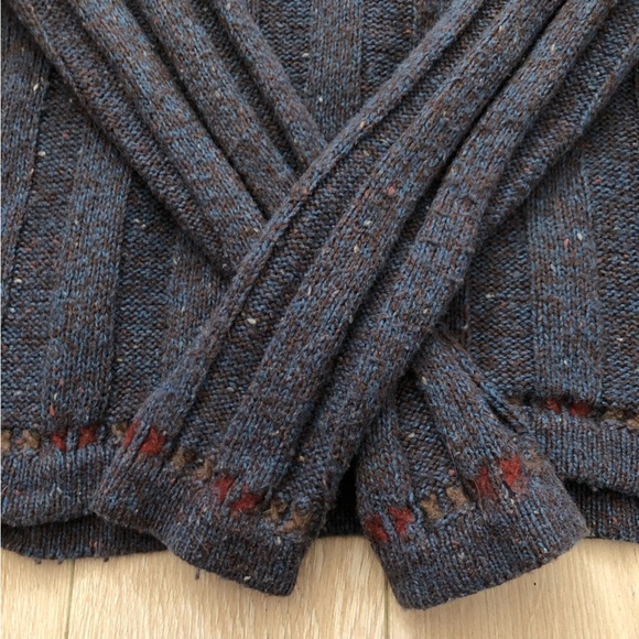 Vintage Woolrich Wool Blend 1/4 Zip Sweater in Indigo Heather Size S - Picture 5 of 11